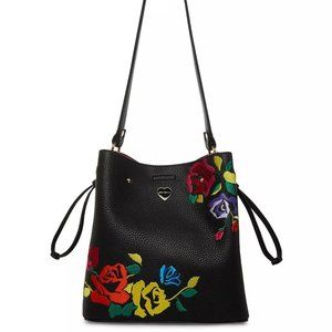 Betsey Johnson All in Bloom Bucket Bag Black